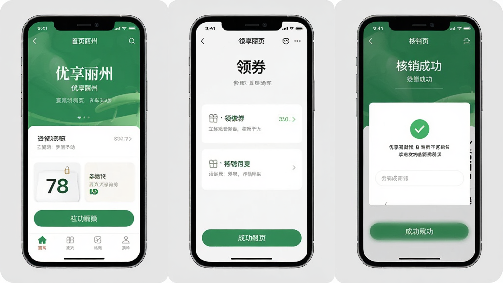 手机界面截图风格图片,展示