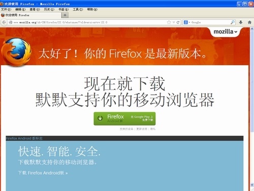 Portable Firefox 便携版 界面截图