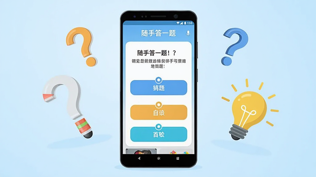 画面中央展示一部竖屏安卓手机,手机屏幕上显示