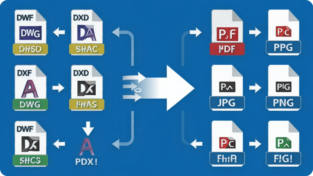 һ��չʾ����CADת�������ʽת�����ܵ�ʾ��ͼ�����������DWG DXF��CAD��ʽͼ�꣬�м���ת����ͷ���Ҳ���PDF JPG PNG�������ʽͼ�꣬������Ϊ��ƽ����Ϣͼ����ɫ������Ϊ����ϸ�ڰ�����ʽ��ǩ�ͷ���ָʾ�����������ɾ��޶���Ԫ��