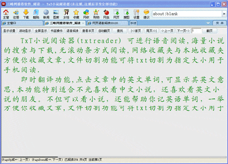 TxtReader 安卓版 阅读界面截图