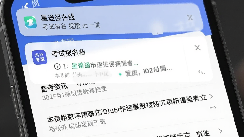 一张手机通知栏和资讯列表的图片,画面中