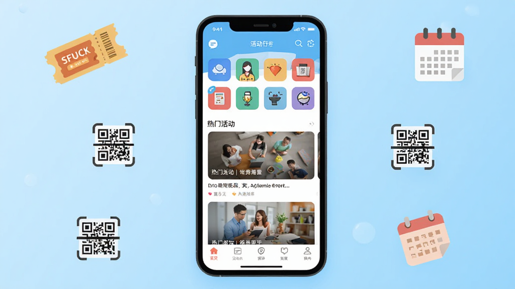 ���APP������չʾͼ����������Ϊ�ֻ���Ļ����Ļ����ʾ���Ӧ����ҳ�����������ͼ�ꡢ���Ż��Ƭ�б��͵ײ�������������Ϊǳ��ɫ���䣬��Χ��׺���Ʊ����ά��ɨ�衢������Сͼ�꣬�������ƽ����ƣ�ɫ���������������ּ�����򣬻��������ɾ����޶���Ԫ��