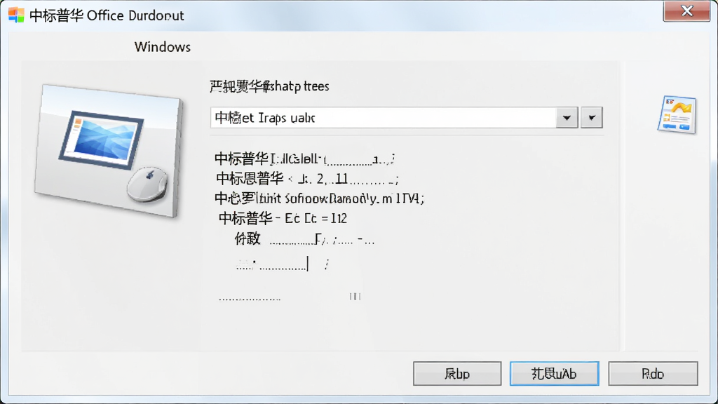 中标普华Office安装向导界面截图,画面展示安装路径选择对话框,界面清晰简洁,风格标准Windows安装程序,细节明确,画质干净,无多余元素