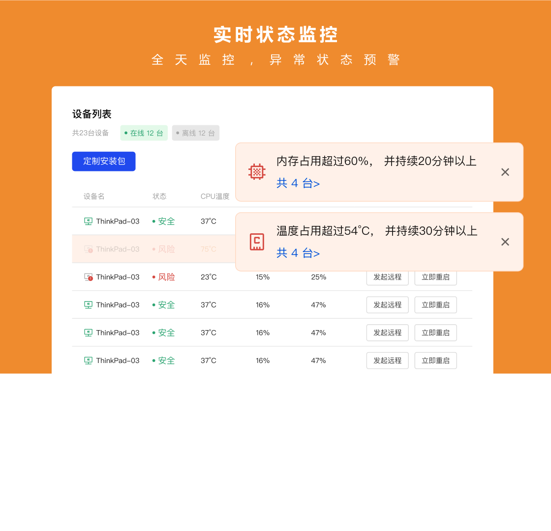 凯马车管家 安卓版 远程控制界面