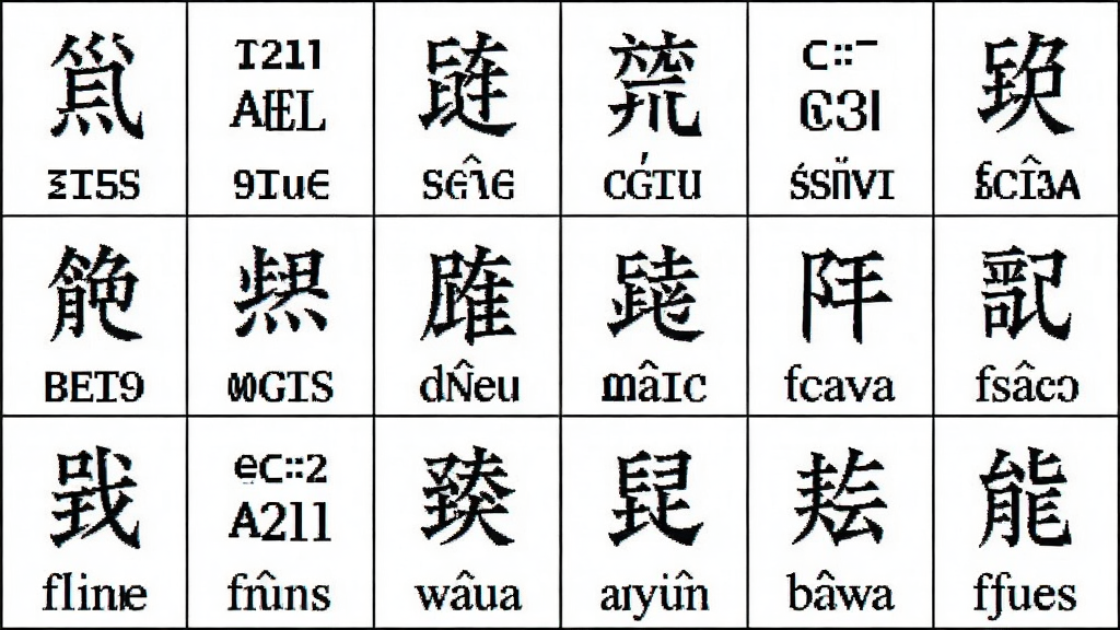 五笔字型拼音查询器功能展示图,画面中显示多个汉字及其对应的五笔编码和拼音标注,采用表格形式排列,背景为白色,文字清晰,风格简洁专业,画质干净,无多余装饰