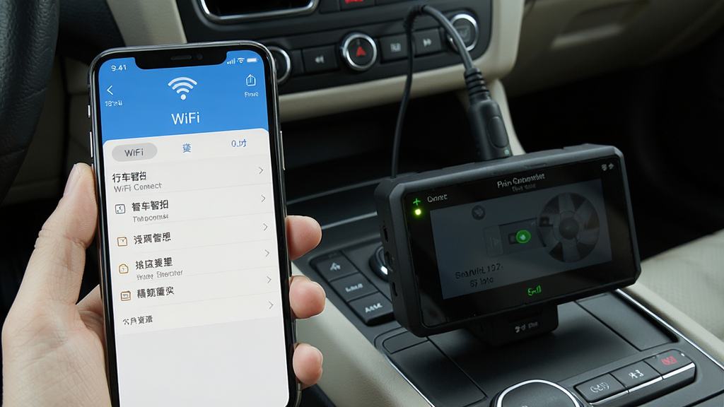�г��������ӹ����Ų�ʾ��ͼ������չʾ�ֻ�WiFi���ý������г���¼���豸���Űڷţ��ֻ���Ļ����ʾWiFi�����б�����¼��ָʾ�����𣬱���Ϊ�����п�̨�����дʵ��ϸ�����������ʸɾ����޶���Ԫ��
