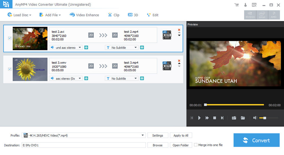 Any Video Converter Ultimate ��Ƶת�������ͼ