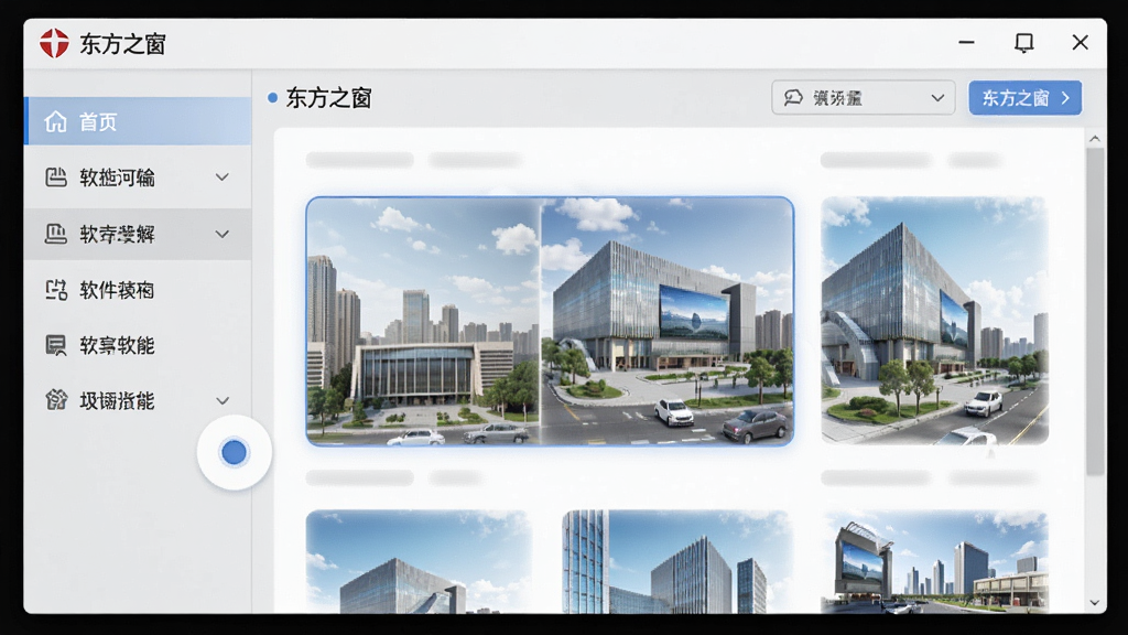 一张软件功能展示图,画面主体为