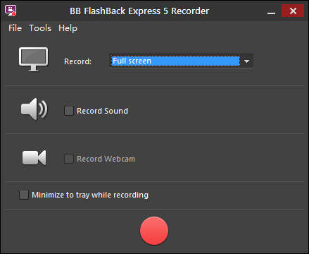 BB FlashBack Express 录制操作界面 安卓版