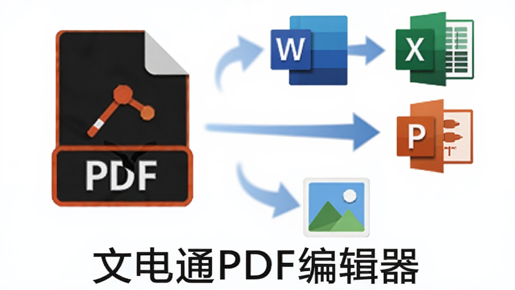 һ�����ֻ��칫������ͼ�����������һ��PDF�ĵ�ͼ�꣬�Ҳ�ֱ��ӦWord��Excel��PPT��ͼƬ��ʽͼ�꣬�м�����ɫ��ͷ���ӱ�ʾת�����̣�����ײ��С��ĵ�ͨPDF�༭������������ƽ����Ʒ��ɫ����ˬ��ϸ�ھ��£����ʸɾ�