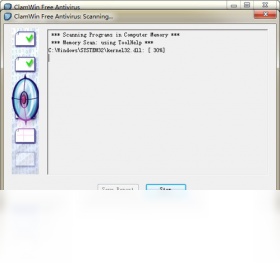 ClamWin Free Antivirus 扫描界面 安卓版