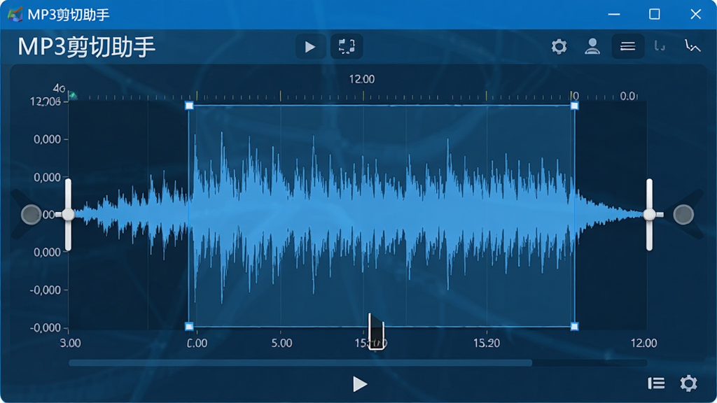 һ��չʾMP3�������ֲ��μ��й��ܵ�ͼƬ������Ϊ���������еķŴ���ͼ������Ϊ���벨�������Ҽ��б�ǣ��Ű��࣬���Ϊ�Ƽ�������ϸ�ڰ���ʱ��̶ȡ�ѡ������������ͷ������ɾ�������������ͼƬ������Ϊ��MP3�������֡�
