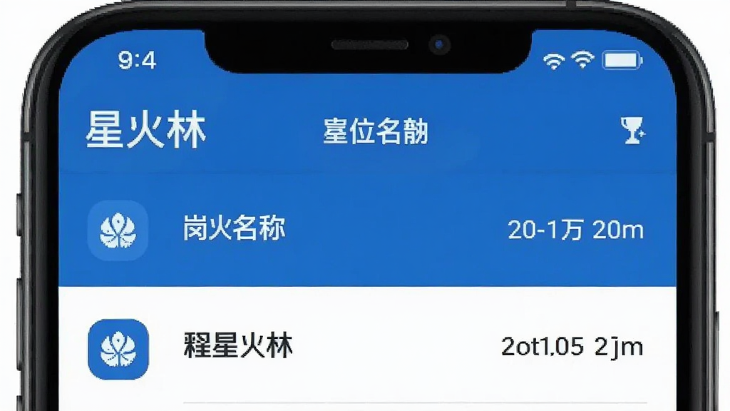 一张手机界面截图风格图片,展示“星火林”招聘信息列表,包含岗位名称和发布时间,界面以蓝色和白色为主,风格简洁专业,细节包括列表图标和文字排版,画质清晰,无多余元素