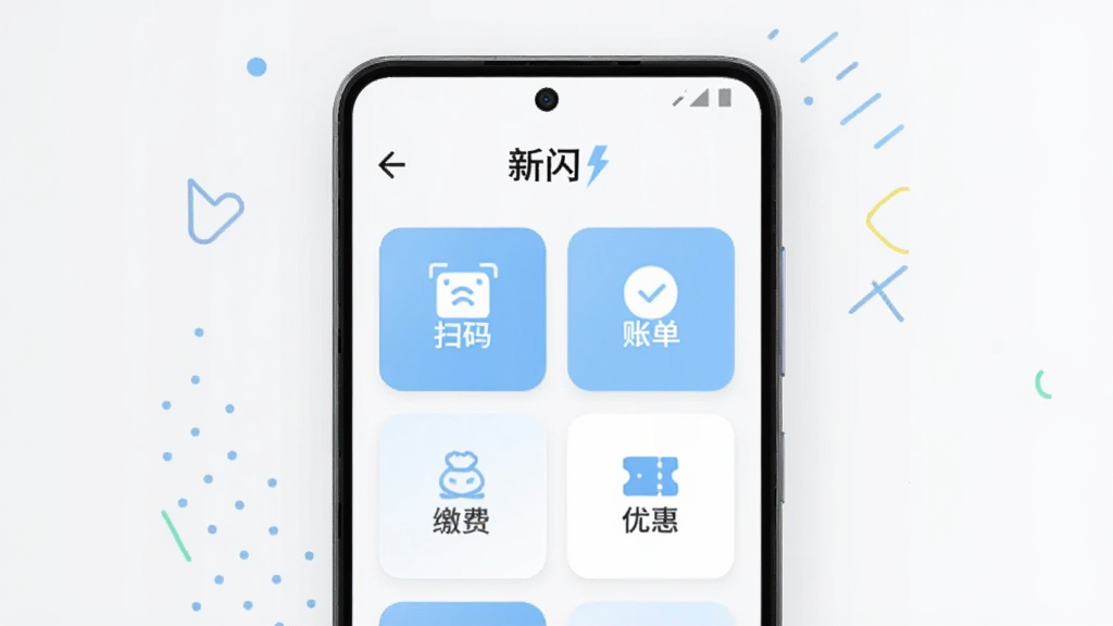 一部安卓手机正面展示