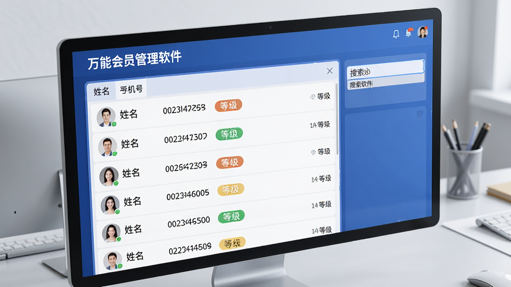 一张AI生成的软件功能展示图,画面中