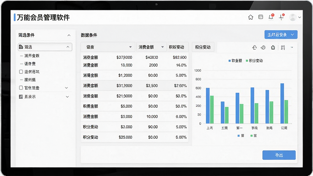 一张AI生成的软件功能展示图,画面中