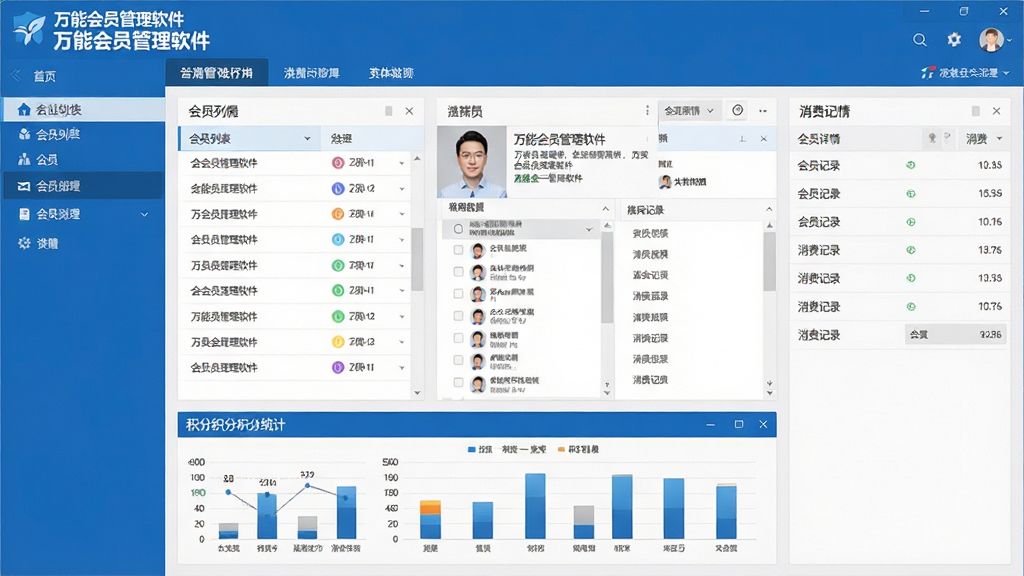 一张软件界面全景展示图,画面中央是