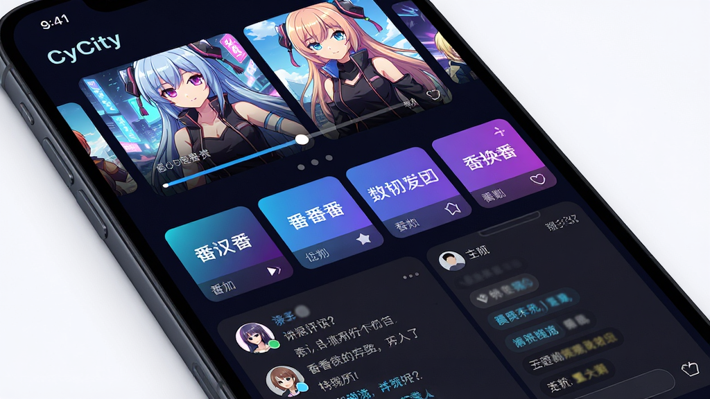 手机屏幕中展示着一款名为