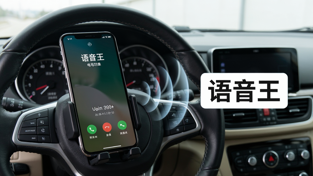 һ��չʾ���������粥�����ܵĳ���ͼ��������һ���ֻ���������֧���ϣ���Ļ��ʾ������棬ͬʱ���������ƴ��ֻ��������������Ա��С������������ֱ�ʶ�������Ǽ�ʻ���ӽǣ����дʵ��ϸ�ڰ��������̺��Ǳ��̣������������ɾ����޶���Ԫ�ء�