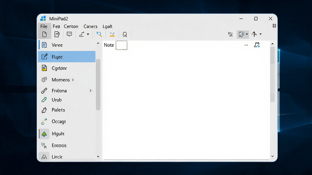 MiniPad2������±�����������ȫò������Ϊһ�����Windows������±����ڣ�����Ϊ����ǩ�б����в��༭���������˵������Ű��������룬���Ϊ�ִ���Լ����磬ϸ�ڰ���ǳ�ұ�����Բ�Ǵ��ڡ�����ɫѡ�и�������ǩҳͼ�꣬���ʸ��壬����ɾ����޶���Ԫ��