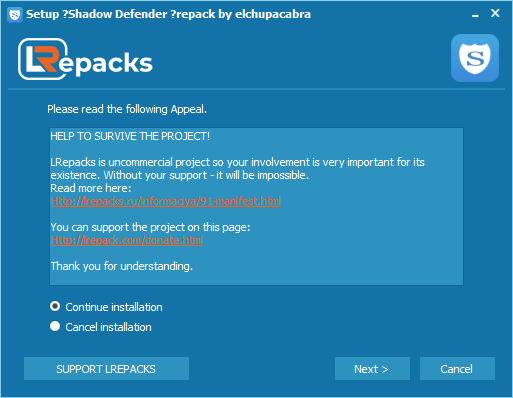 Ӱ��ϵͳShadow Defender{package_version_name} ϵͳ������ԭ