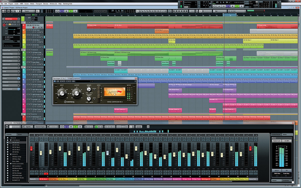 Cubase 7 软件界面 功能截图 安卓版