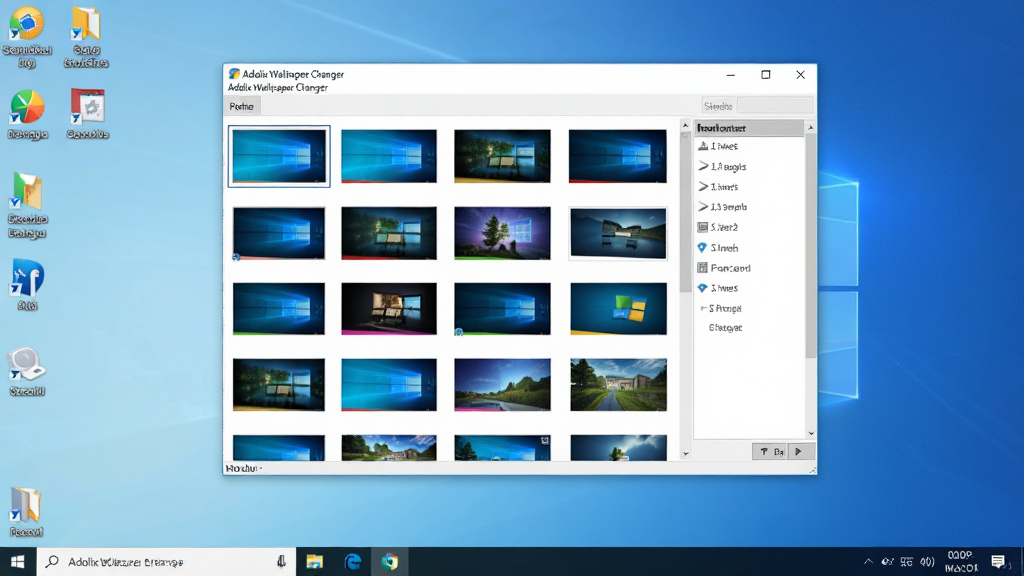 一张简洁现代的电脑桌面场景图,画面中央是明亮清晰的 Windows 桌面,桌面上摆放着
