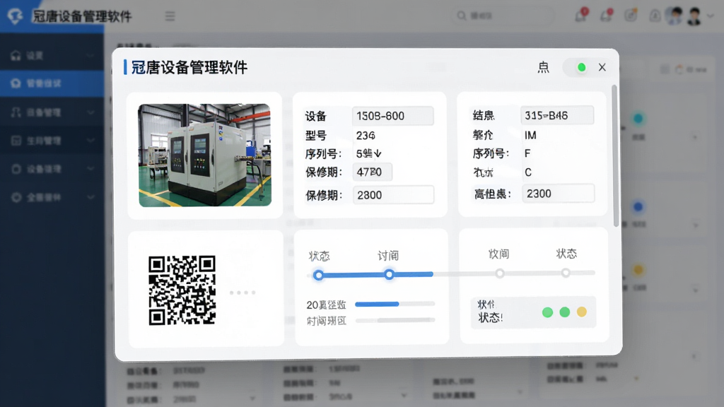 �����豸����������ȫ��������̨�˹�������չʾ������Ϊһ�����������ֻ�������Ƭ�����ֲ��ÿ�Ƭʽ�������У��Ű�����չʾ�豸��Ƭ���ͺš����кš������ڵ��ֶΣ����Ϊ�ִ������ƽ����ϸ�ڰ�����ά���ǩ��ʱ�����������״ָ̬ʾ�ƣ����ʸ��壬�ɾ����࣬�޶���Ԫ��