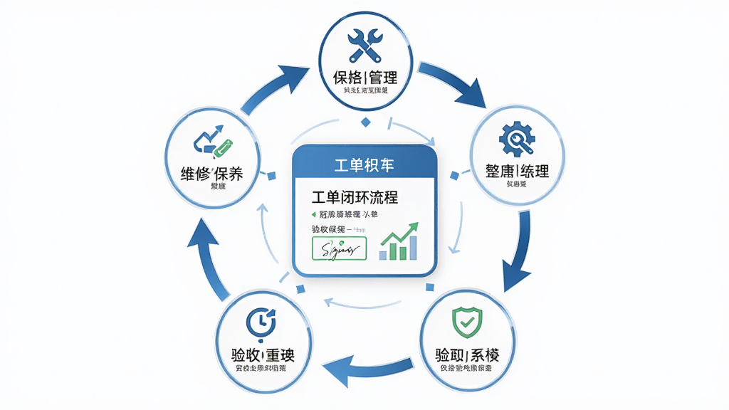 �����豸��������ά�ޱ��������ջ�����ͼ������Ϊ���αջ�����ͼ������Ϊ���빤����Ƭ��������������ڵ㣬�Ű���ü�ͷ����չʾ��ת˳�򣬷��Ϊ��Լ������Ϣͼ��ϸ�ڰ�������ͼ�ꡢʱ�ӱ�ǡ�����ǩ���������ʸ��壬�ɾ����࣬�޶���Ԫ��