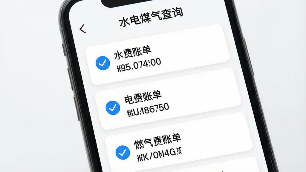 手机界面展示一张卡片式布局的账单列表,卡片上分别写着