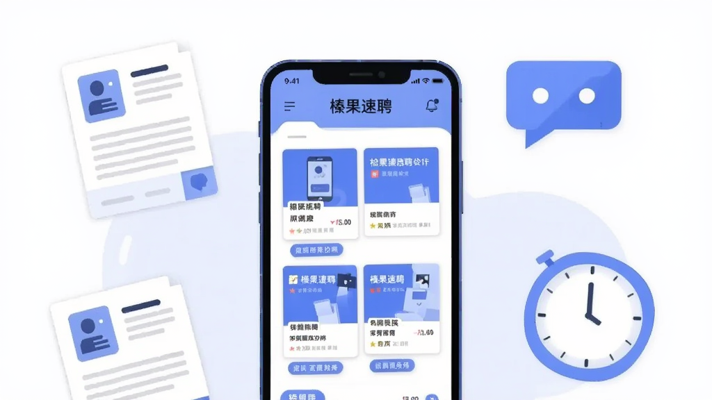 画面中央放置一部智能手机,屏幕显示