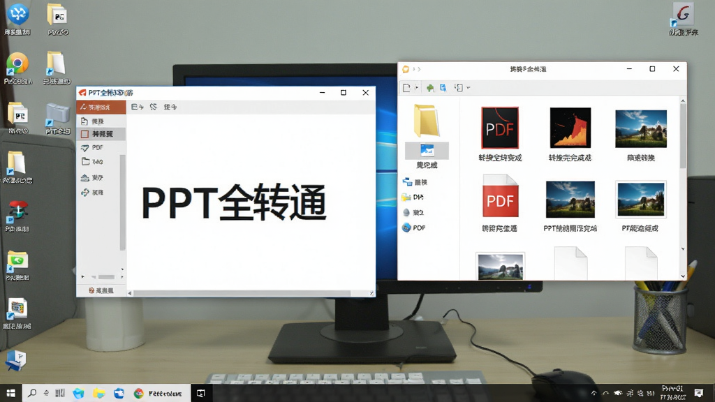 一张电脑桌面场景图,画面中
