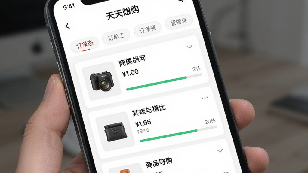 手机界面展示