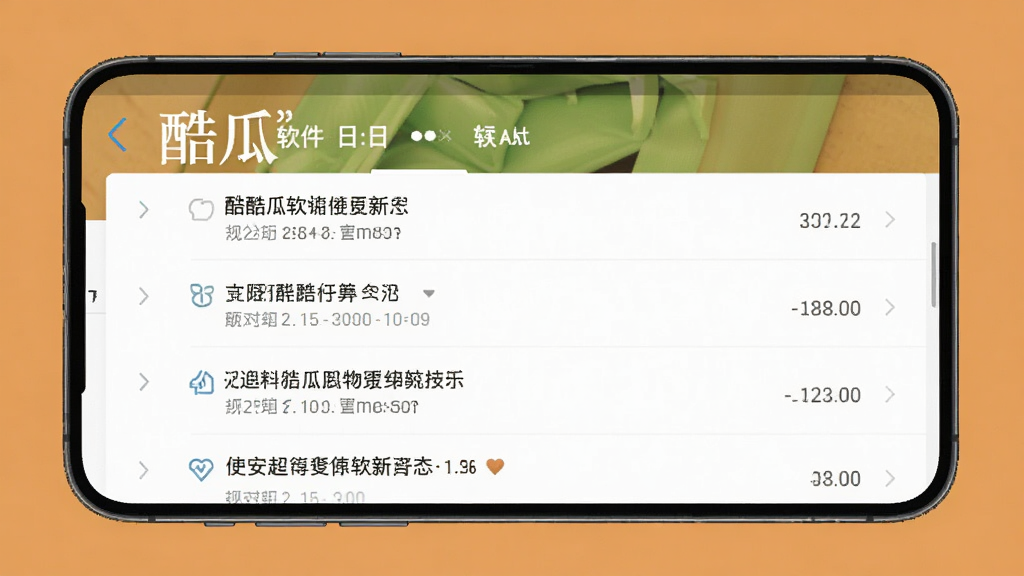 展示「酷瓜」软件更新日志界面的手机截图风格图片,画面中列出更新条目和版本信息,背景为纯色,排版工整,风格简洁商务,画质清晰,干净利落