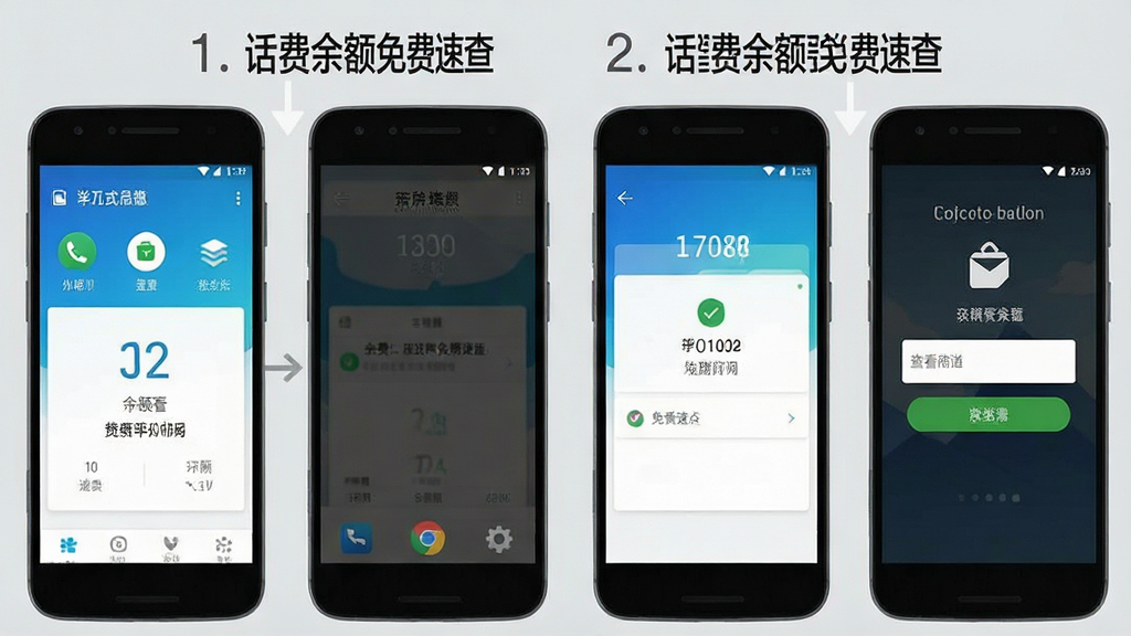 一张安卓手机操作流程图,展示
