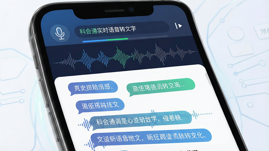 һ��չʾ�ƻ�ͨʵʱ����ת���ֹ��ܵ�ʾ��ͼ������Ϊ�ƻ�ͨAPP���ֻ����棬��������ʾ���ڽ��еĻ���¼�����κ�ͬ�����ɵ����ֶ��䣬������������ʽ�����֣����ֲ������½ṹ���Ϸ�Ϊ¼��״̬�����·�Ϊ���������򣬷��Ϊ���¿Ƽ��磬ϸ���ϼ�����˷�ͼ�����������������ɾ����࣬���ʸ��壬�޶���Ԫ�ء�