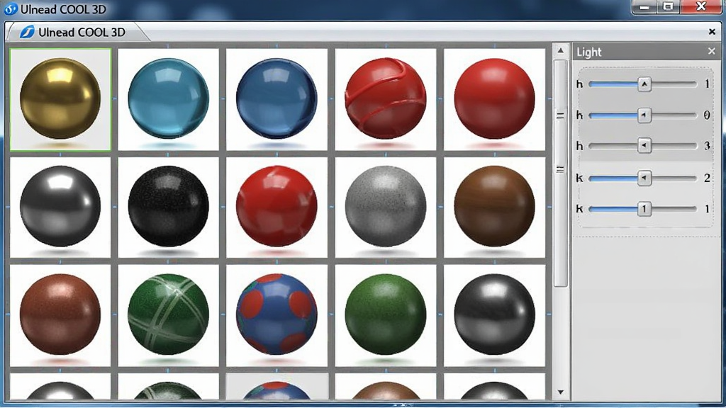 Ulead COOL 3D���ʱ༭����ͼ��չʾ���������Ԥ��Ч����������ɫ��������ɫ��������ɫ���ϵȣ��Ա��й��յ��ڻ��飬������Ϊ�������ܽ���չʾ������������ɫ�ʷḻ���޶���Ԫ��