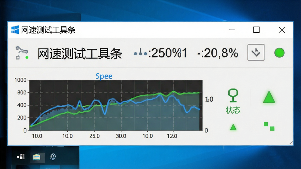 软件全貌概览图,主体为一个简洁的Windows桌面工具栏界面,工具栏上显示着