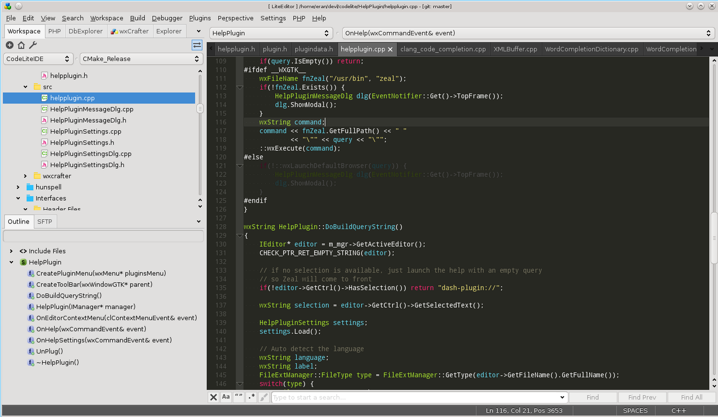 CodeLiteCodeLite{package_version_name} ������C/C++����
