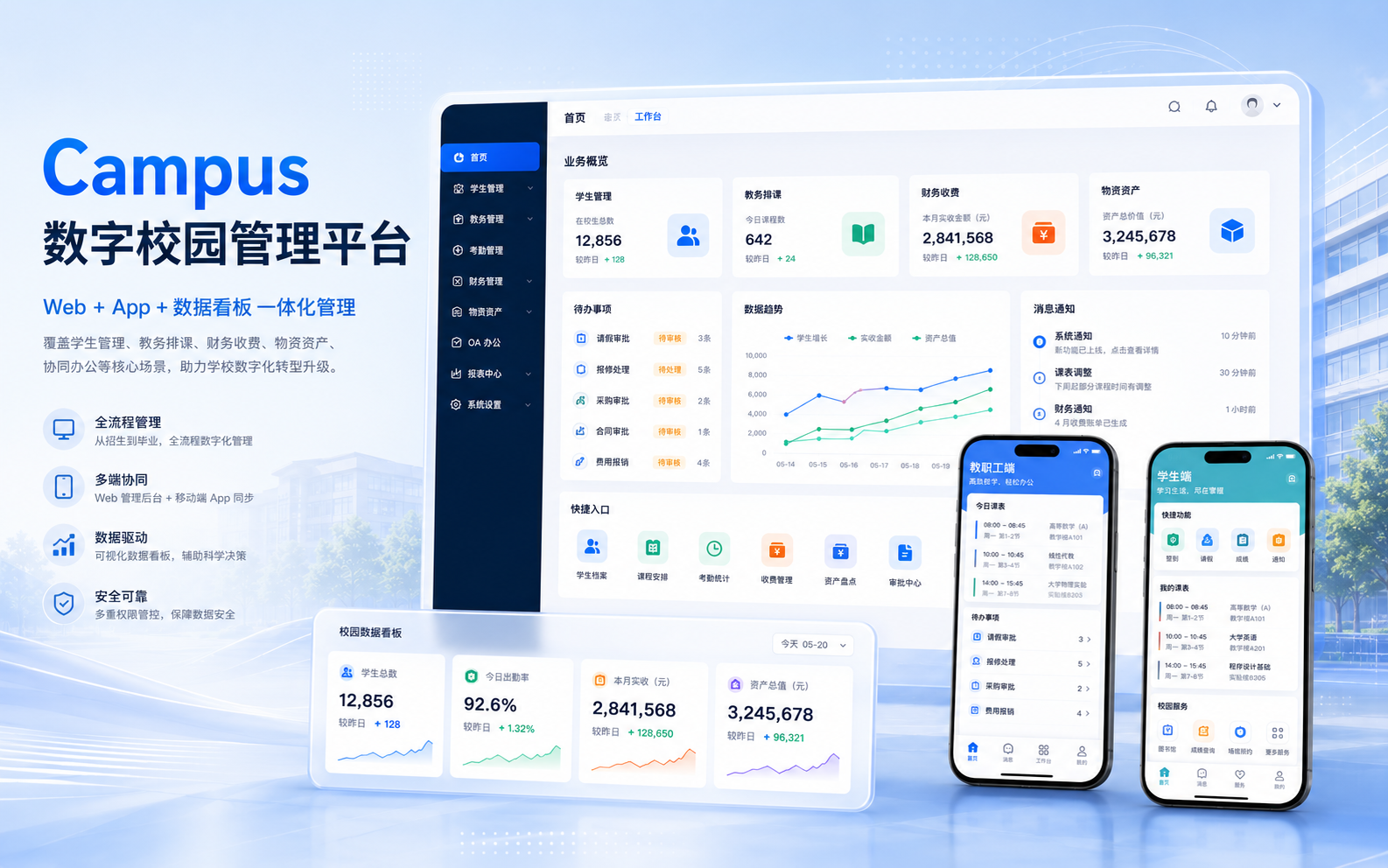 ICampus 安卓版 校园网络管理界面