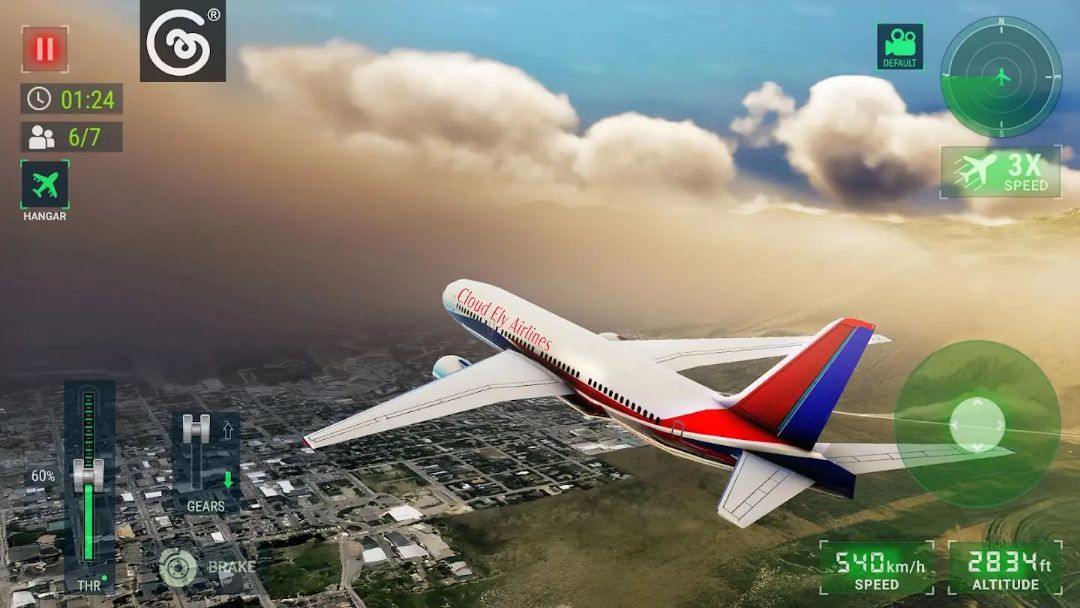 ����ģ����Flight Simulator3.19.2 ��ʵ���м�ʻ
