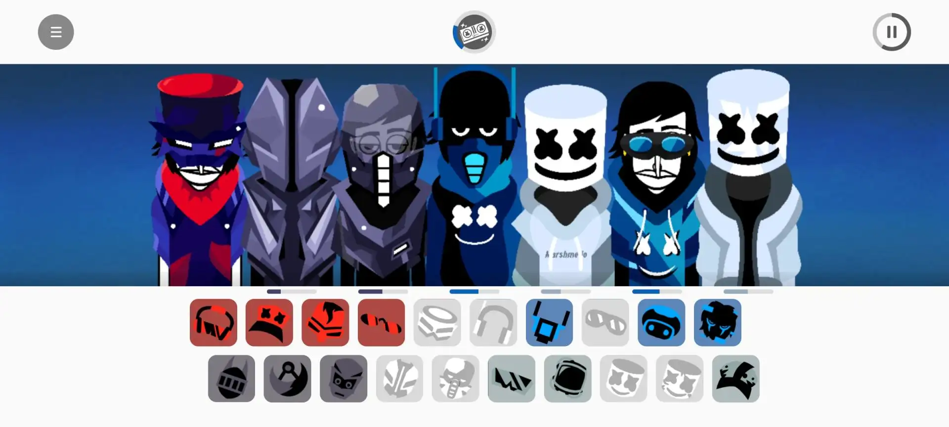 �������Alone marshmello���ư�Incredibox Alone Remastered0.5.7 ���ֽ��ഴ��