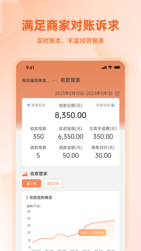 易科商户版 安卓版 操作界面