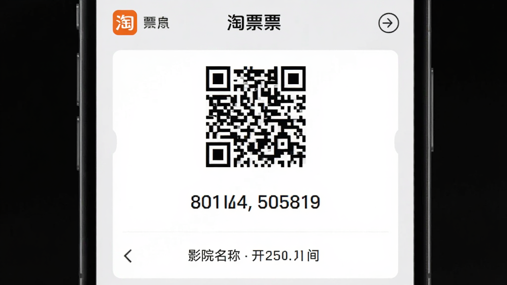 ��ƱƱAPP����������ȡƱ��չʾ���棬��������Ϊһ�ŵ�ӰƱ��ά��������ȡƱ�룬�·���ʾӰԺ�����뿪��ʱ�䣬����Ϊǳ��ɫ���Ű�������Ŀ�����Ϊʵ�ù�������棬���ʸ��壬�ɾ��޶���Ԫ�أ����С���ƱƱ�����ֱ�ʶ