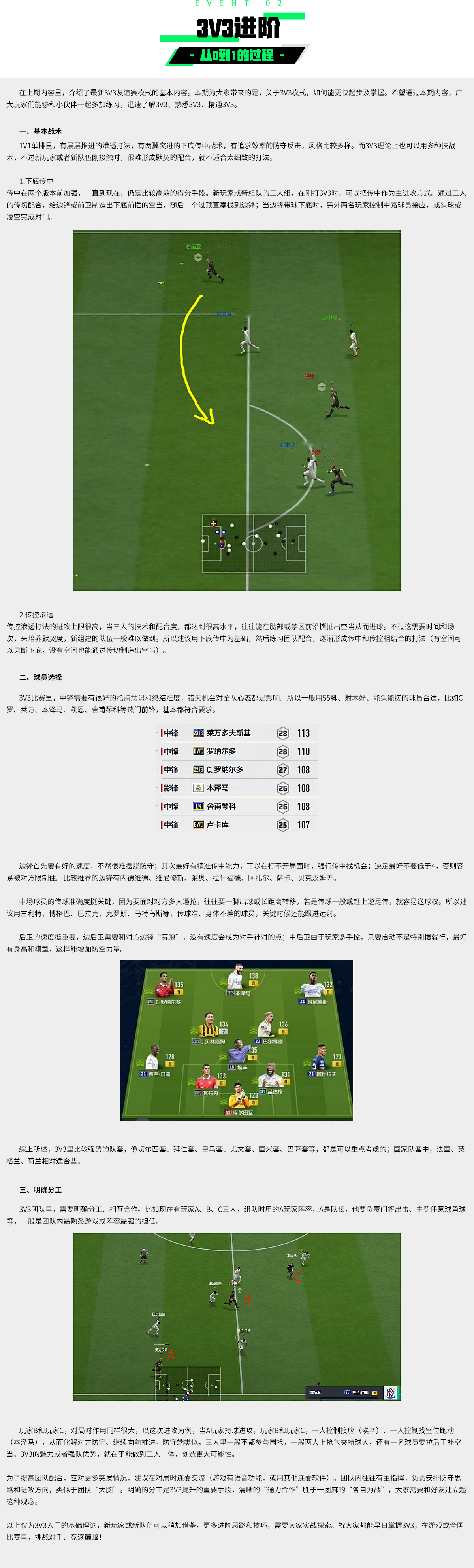 无双足球3V3Unmatched Football 3V3 好友开黑语音配合与路人匹配对比场景