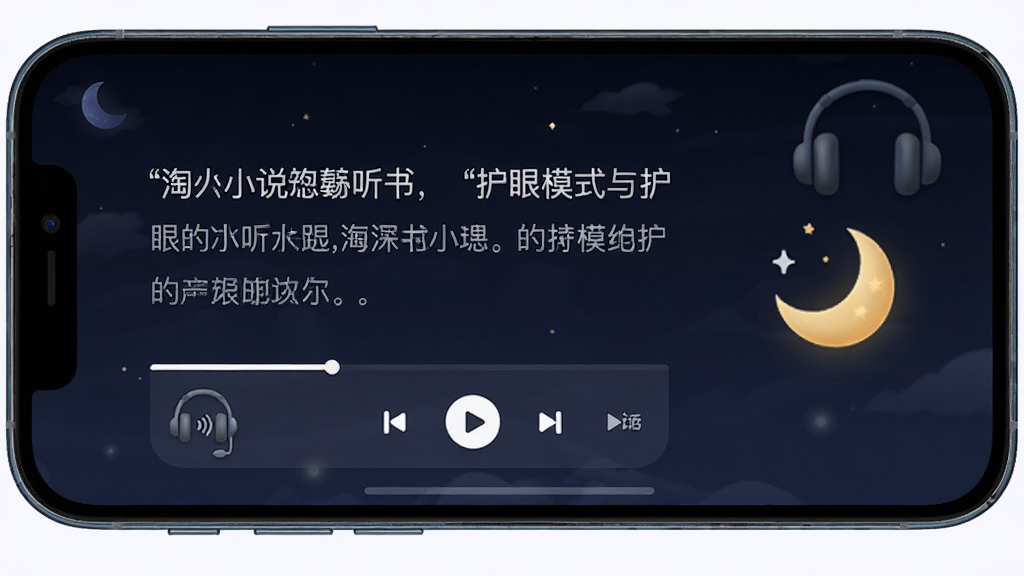 ��С˵�����뻤��ģʽ���棬����չʾ�ֻ�����״̬����Ļ����ʾ��������Ƶ���ſؼ����Ա��ж���������ͼ�꣬����Ϊ��ɫ����ɫ��������������������ʣ�ϸ�ڷḻ�����ʸɾ����޶���Ԫ��