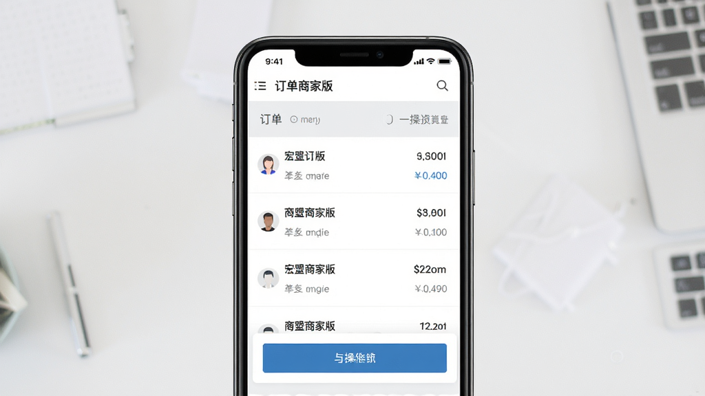�����̼Ұ涩���������棬�ֻ���Ļ��ʾ�����б��������ť������Ϊ��ɫ��ǳ��ɫ���䣬��������������Լ����ϸ�ھ��£����ʸ��壬�ɾ����޶���Ԫ��