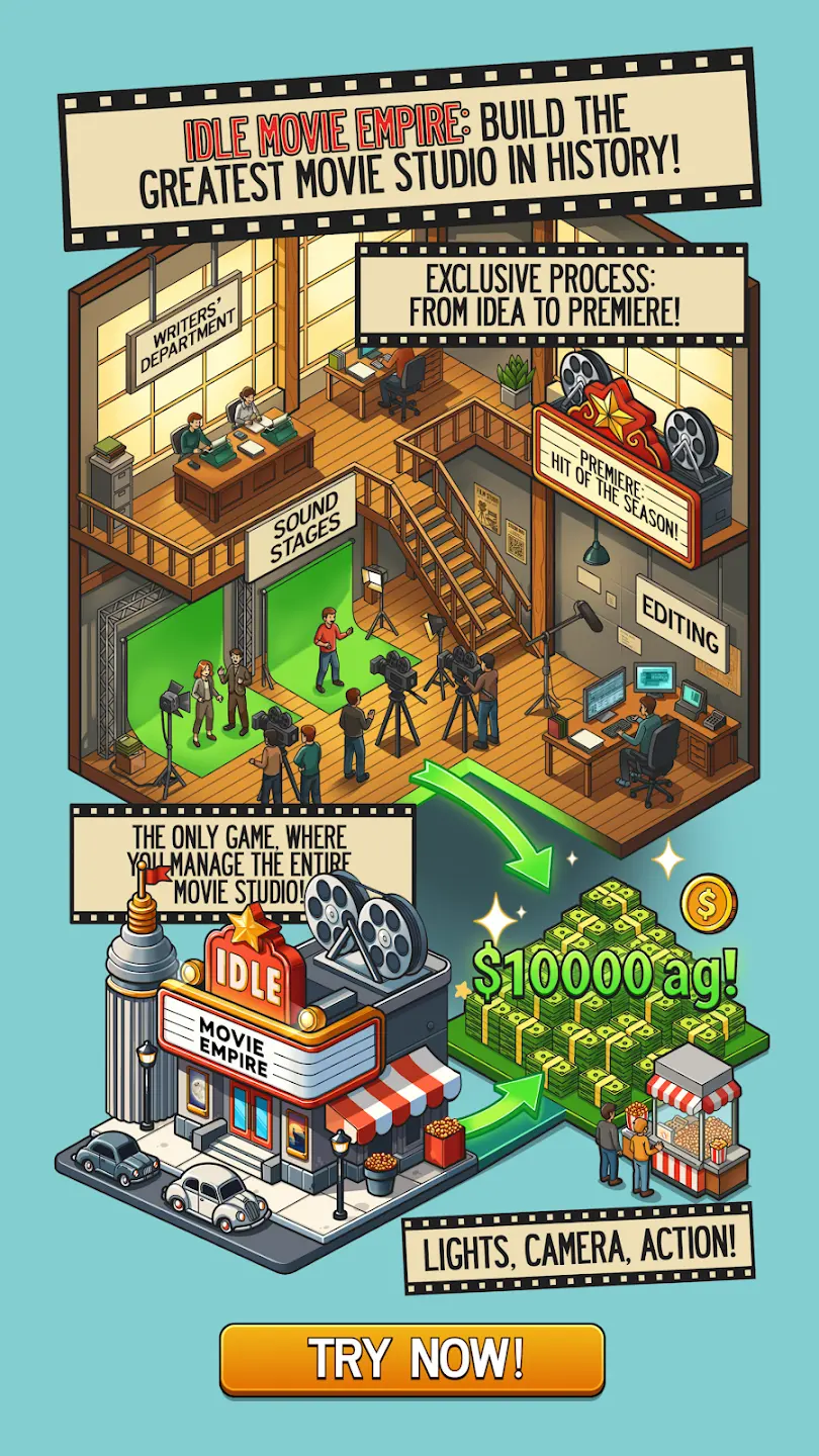 ��Ӱ�۹�����(Movie Empire: Idle)1.4.1 ���þ�Ӫģ��