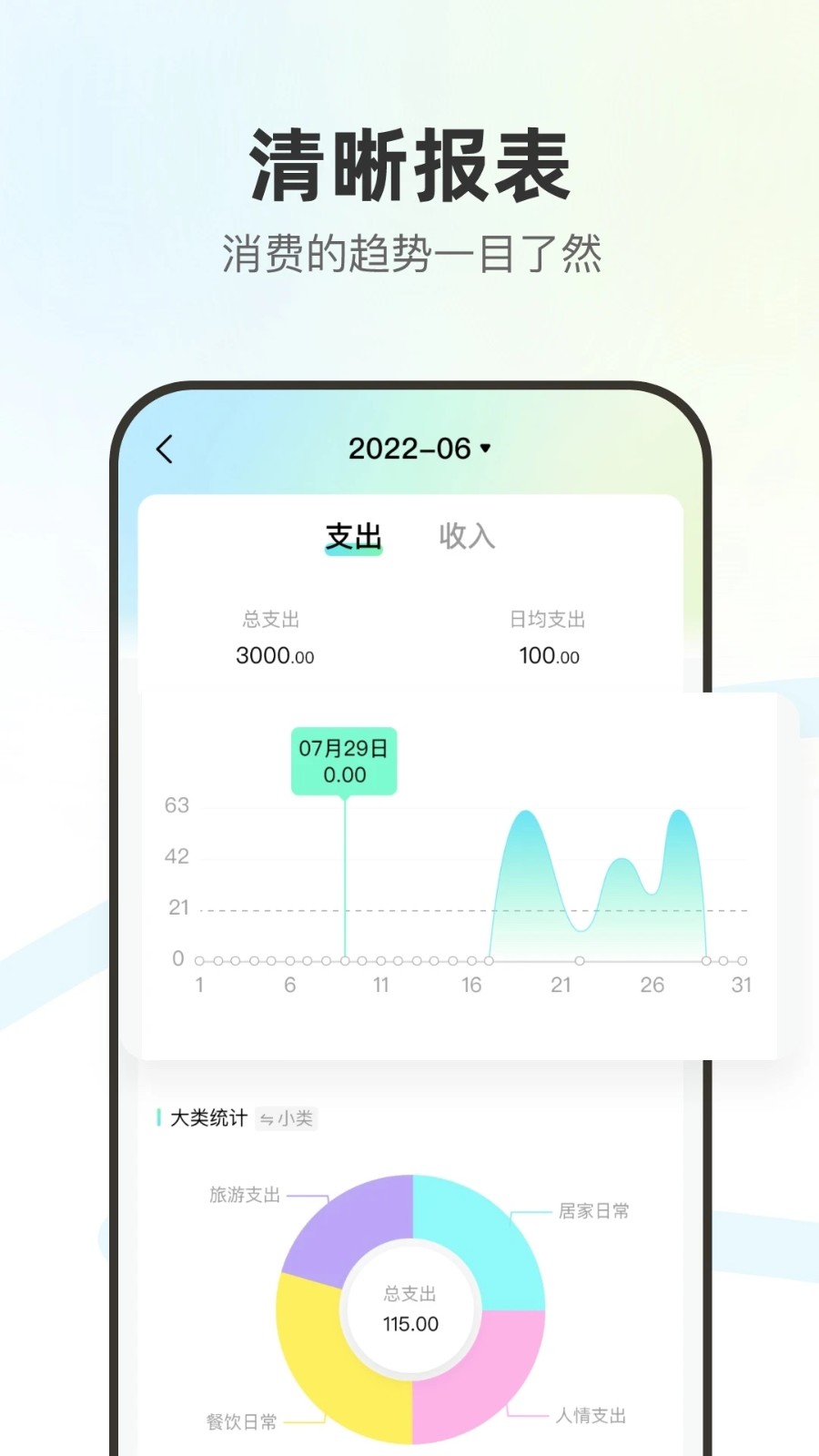 描点记账 安卓版 功能界面截图